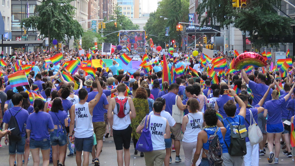 Ƶٷ Staff at LGBTQ Pride March in New York City